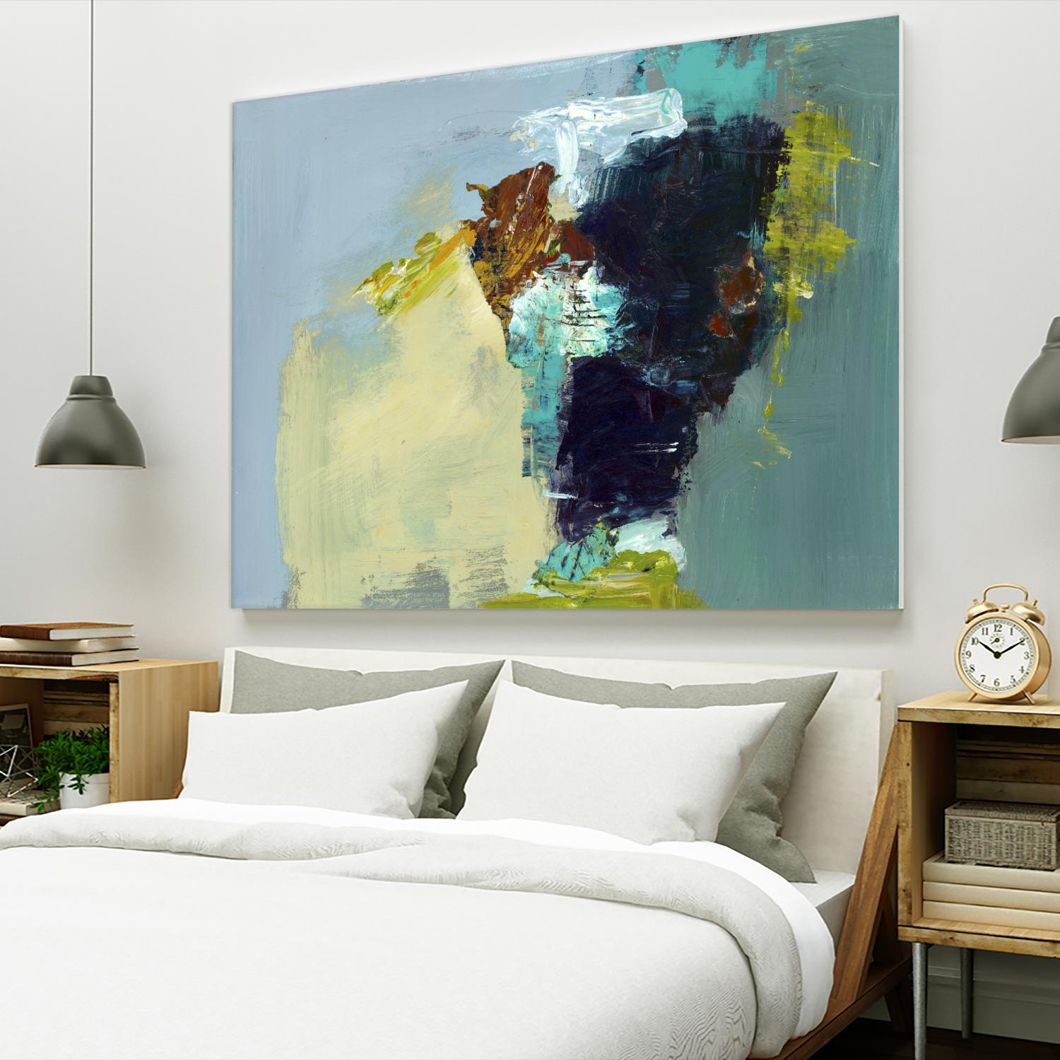 Absence by Fiona Hoop on GIANT ART - yellow abstract