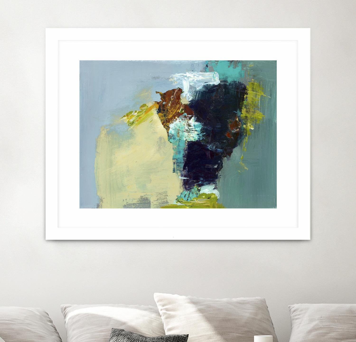 Absence by Fiona Hoop on GIANT ART - yellow abstract