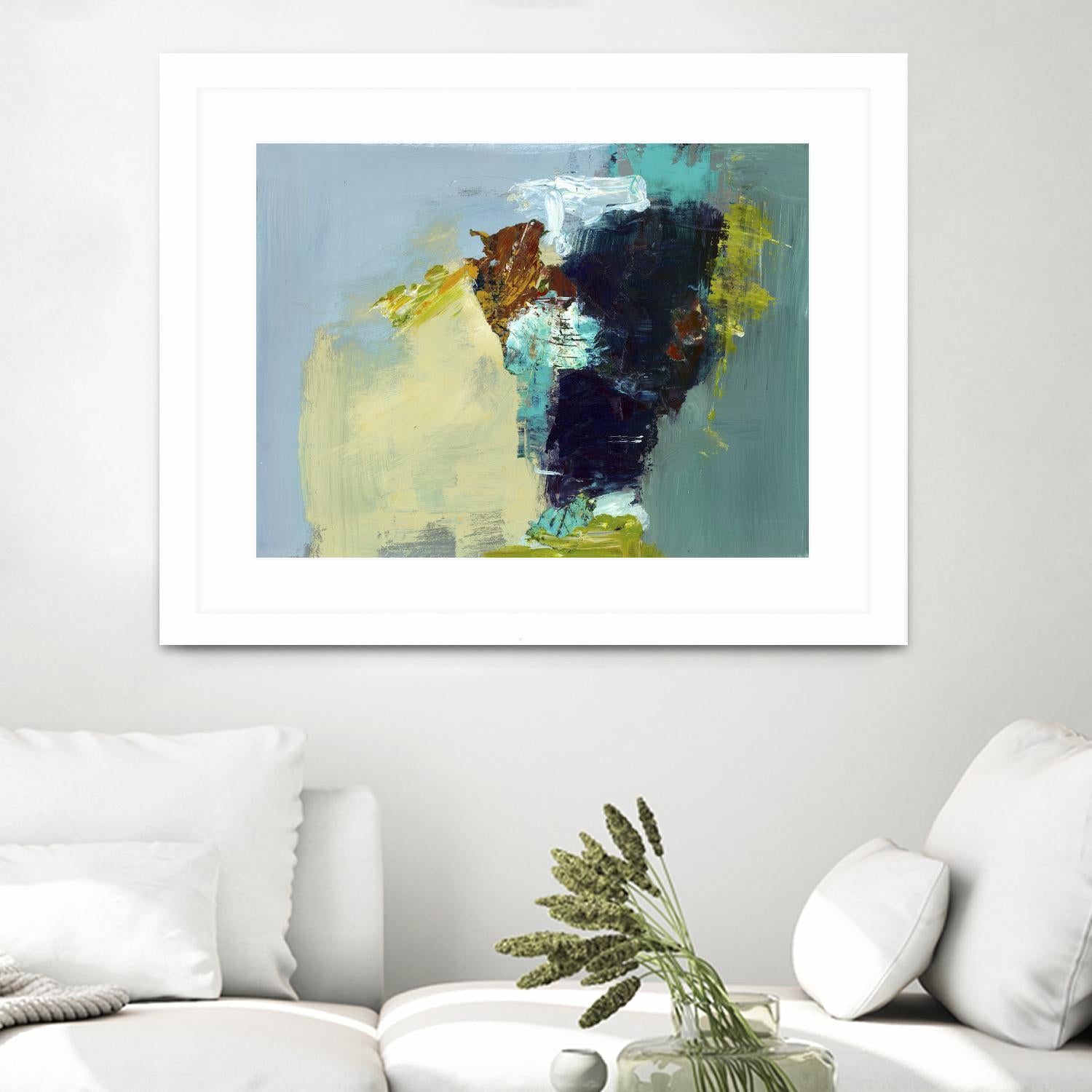 Absence by Fiona Hoop on GIANT ART - yellow abstract