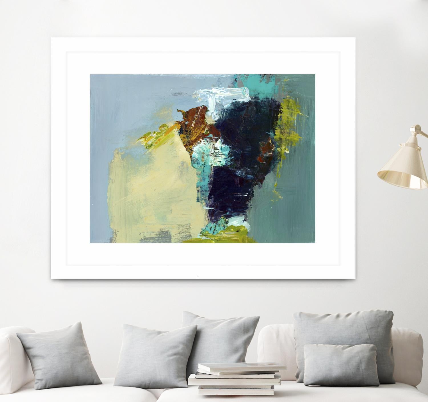 Absence by Fiona Hoop on GIANT ART - yellow abstract