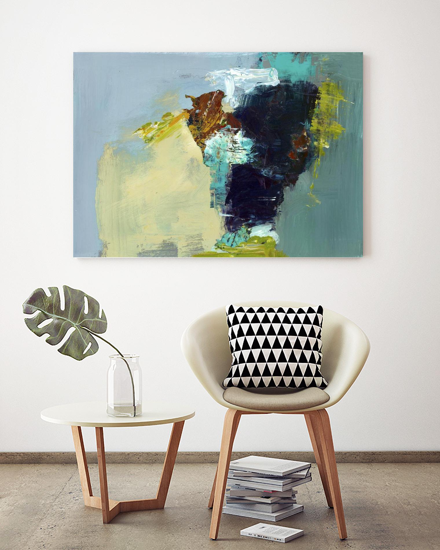 Absence by Fiona Hoop on GIANT ART - yellow abstract