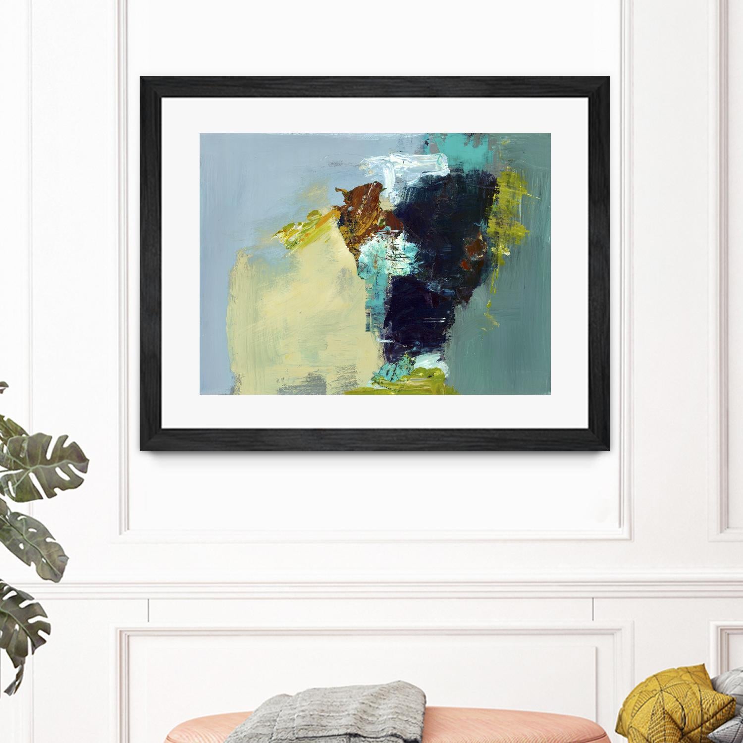 Absence by Fiona Hoop on GIANT ART - yellow abstract