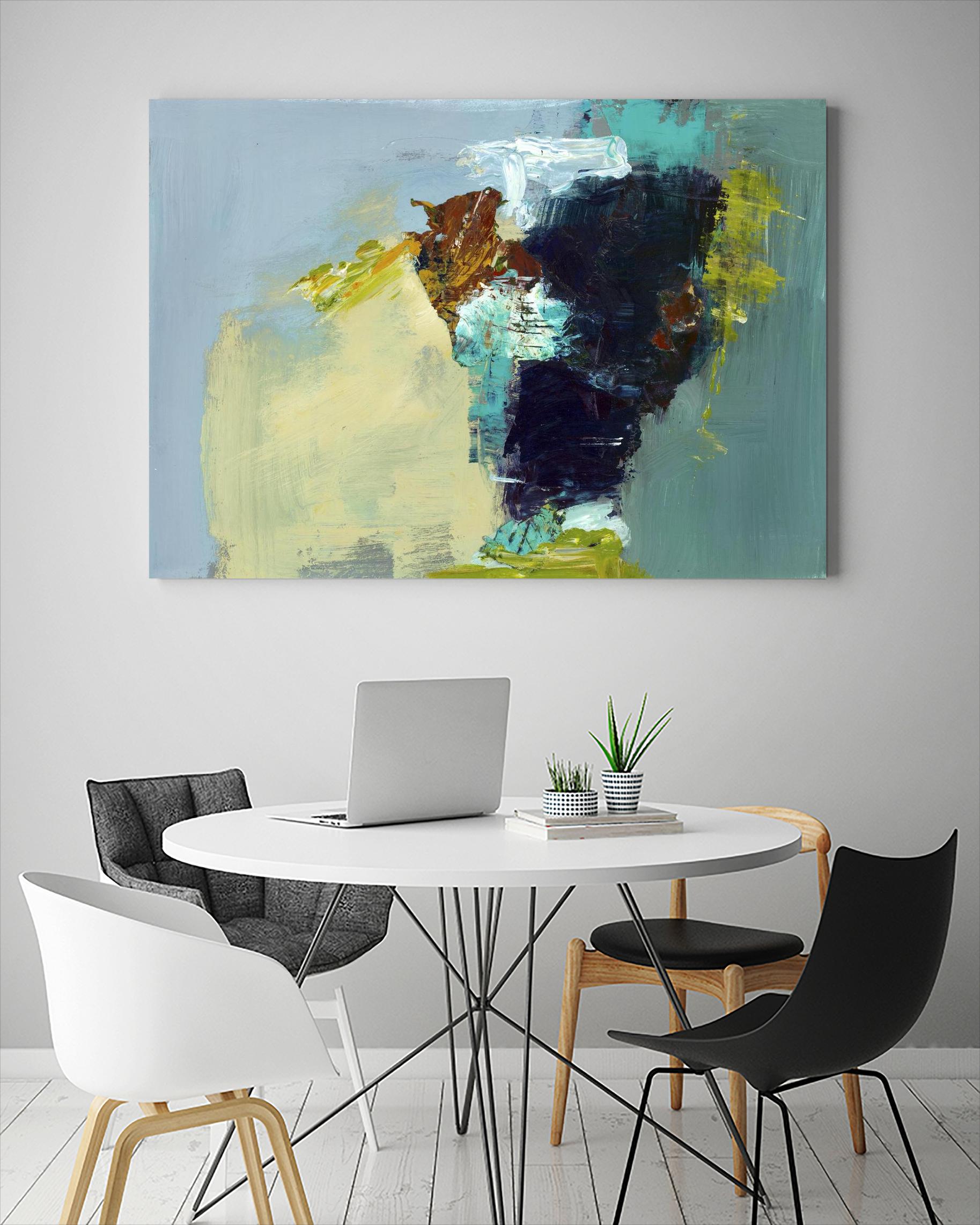 Absence by Fiona Hoop on GIANT ART - yellow abstract