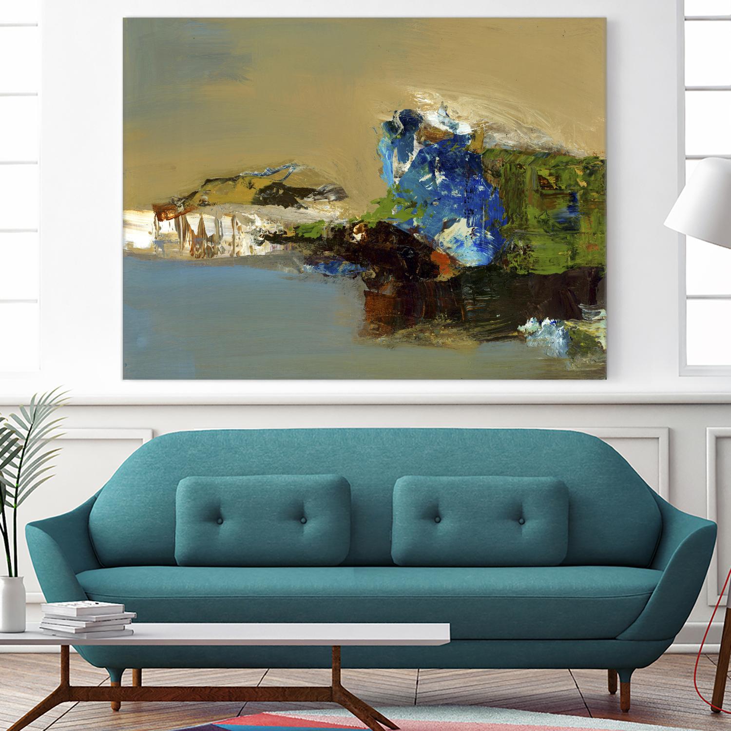 Make Room by Fiona Hoops on GIANT ART - blue abstract