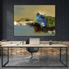 Make Room by Fiona Hoops on GIANT ART - blue abstract