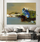 Make Room by Fiona Hoops on GIANT ART - blue abstract