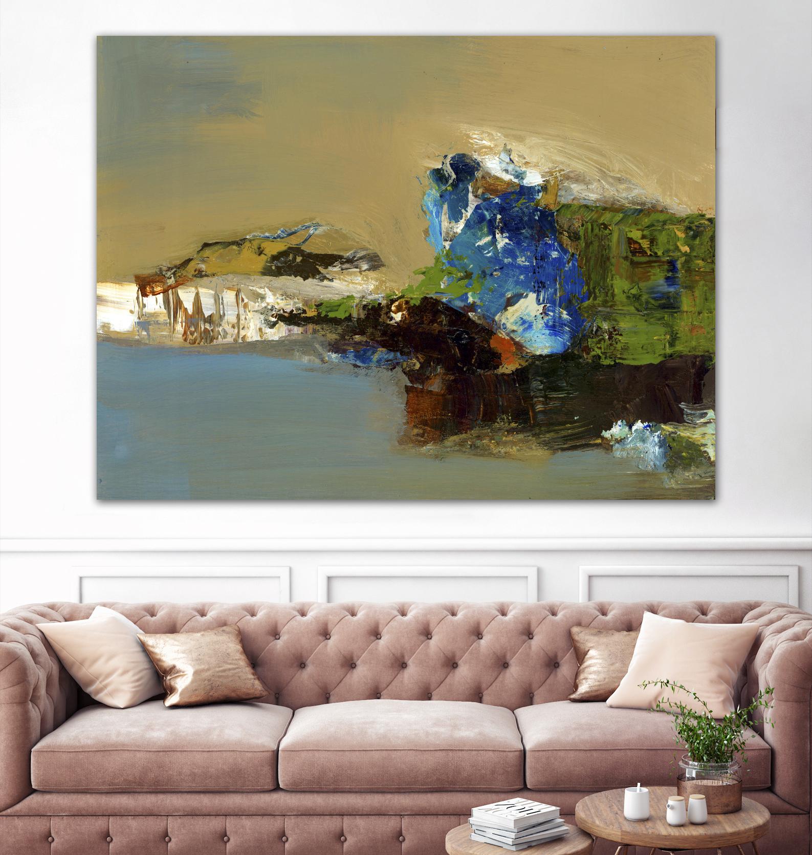 Make Room by Fiona Hoops on GIANT ART - blue abstract