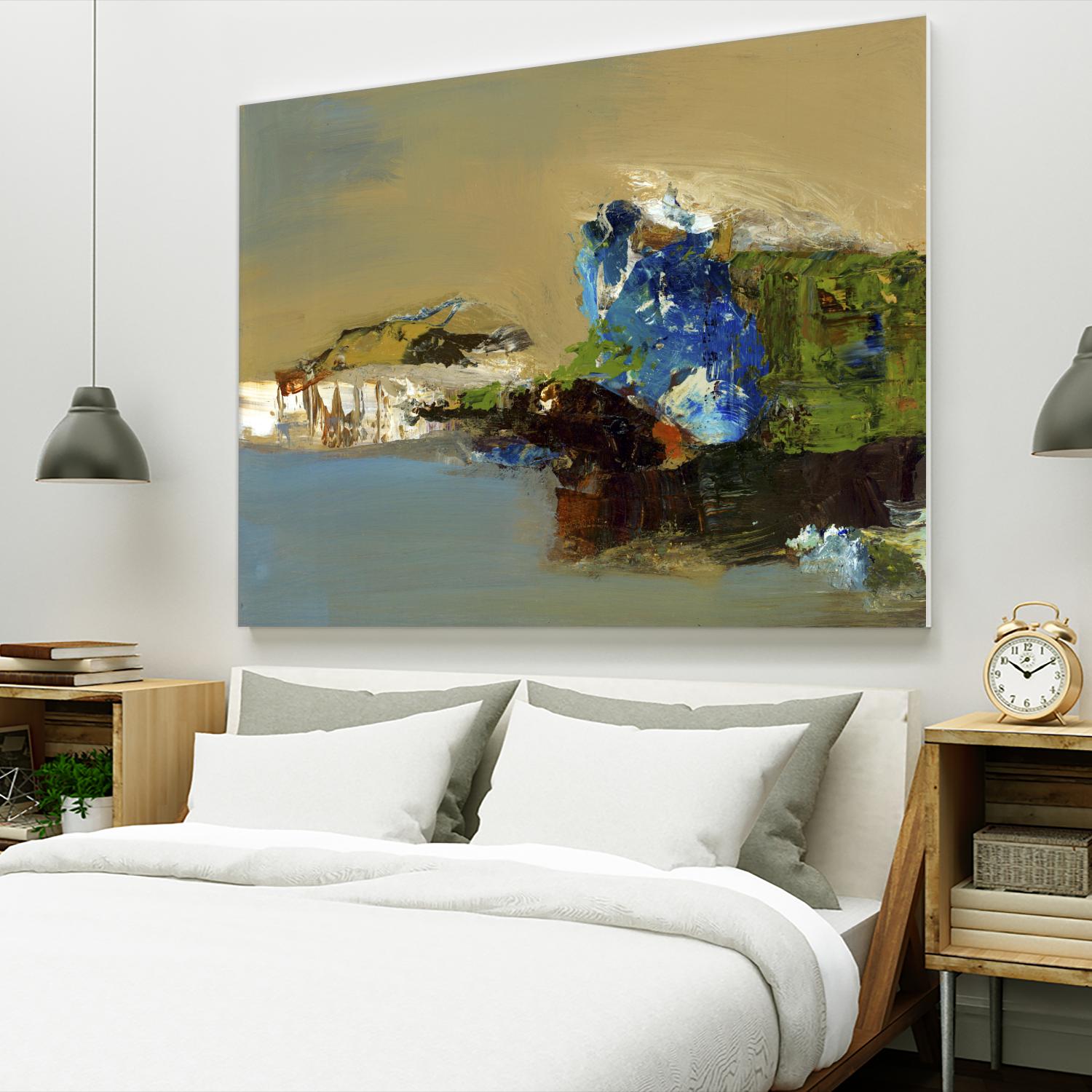 Make Room by Fiona Hoops on GIANT ART - blue abstract