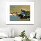 Make Room by Fiona Hoops on GIANT ART - blue abstract