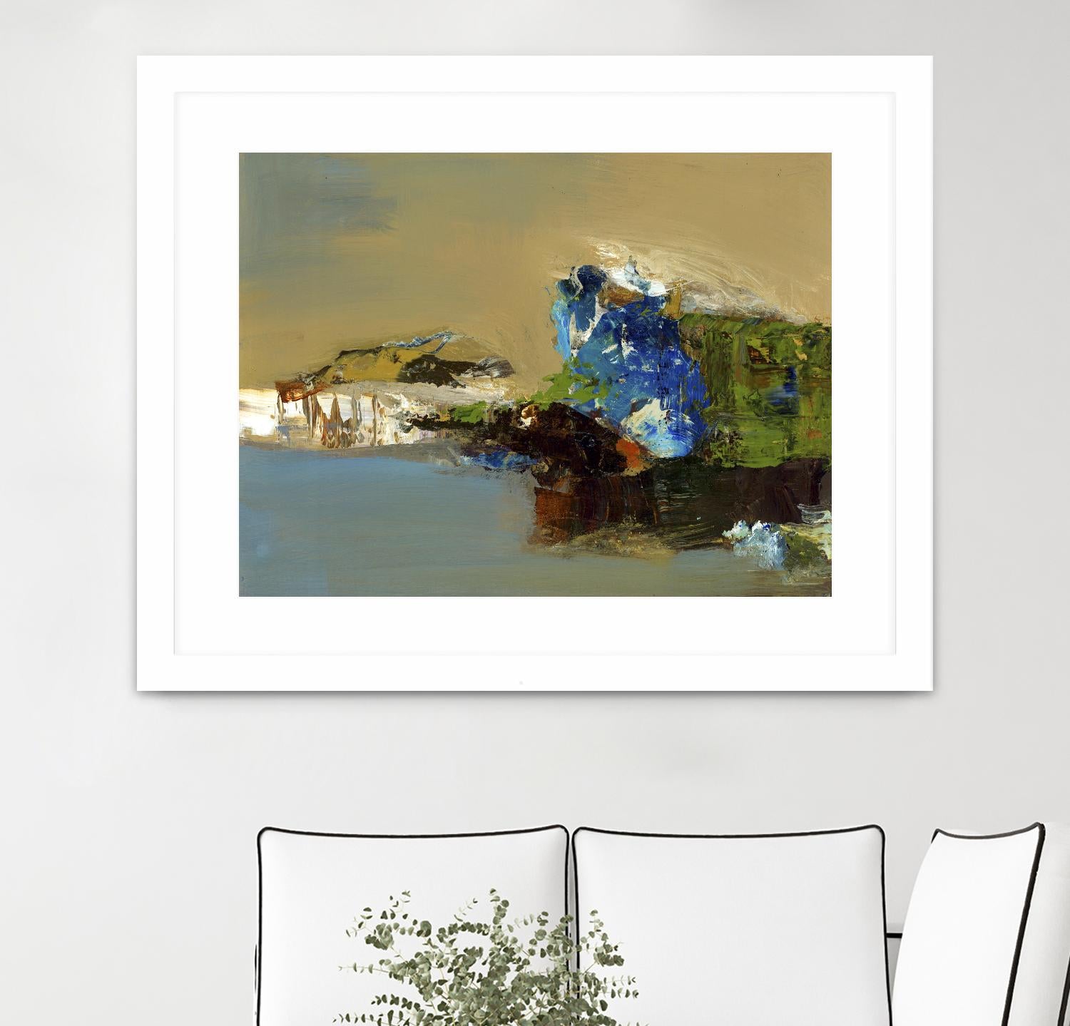 Make Room by Fiona Hoops on GIANT ART - blue abstract