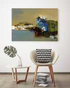 Make Room by Fiona Hoops on GIANT ART - blue abstract