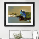 Make Room by Fiona Hoops on GIANT ART - blue abstract