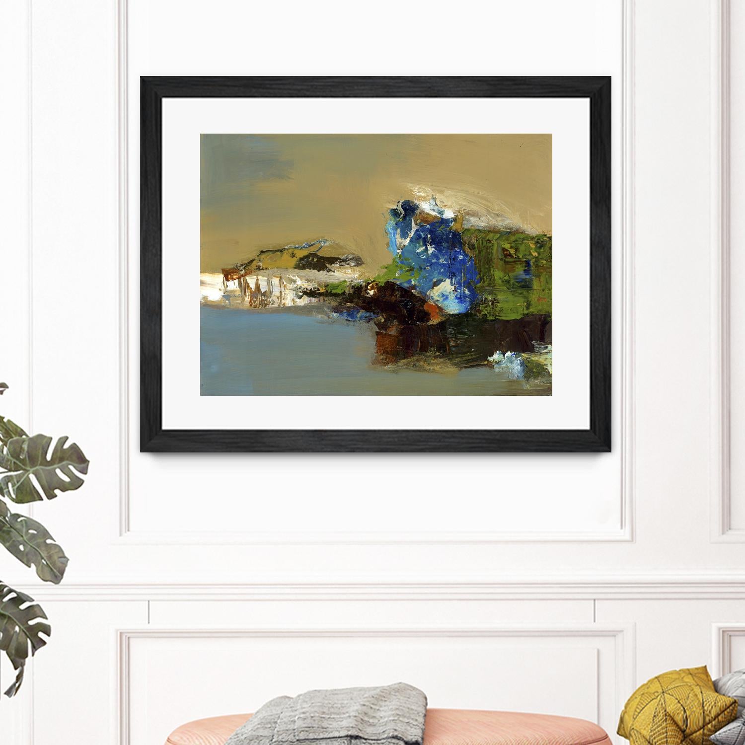 Make Room by Fiona Hoops on GIANT ART - blue abstract