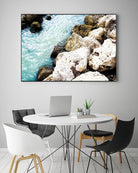 Blue Water Through The Rocks by Acosta on GIANT ART - coastal photography