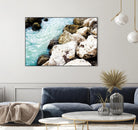 Blue Water Through The Rocks by Acosta on GIANT ART - coastal photography