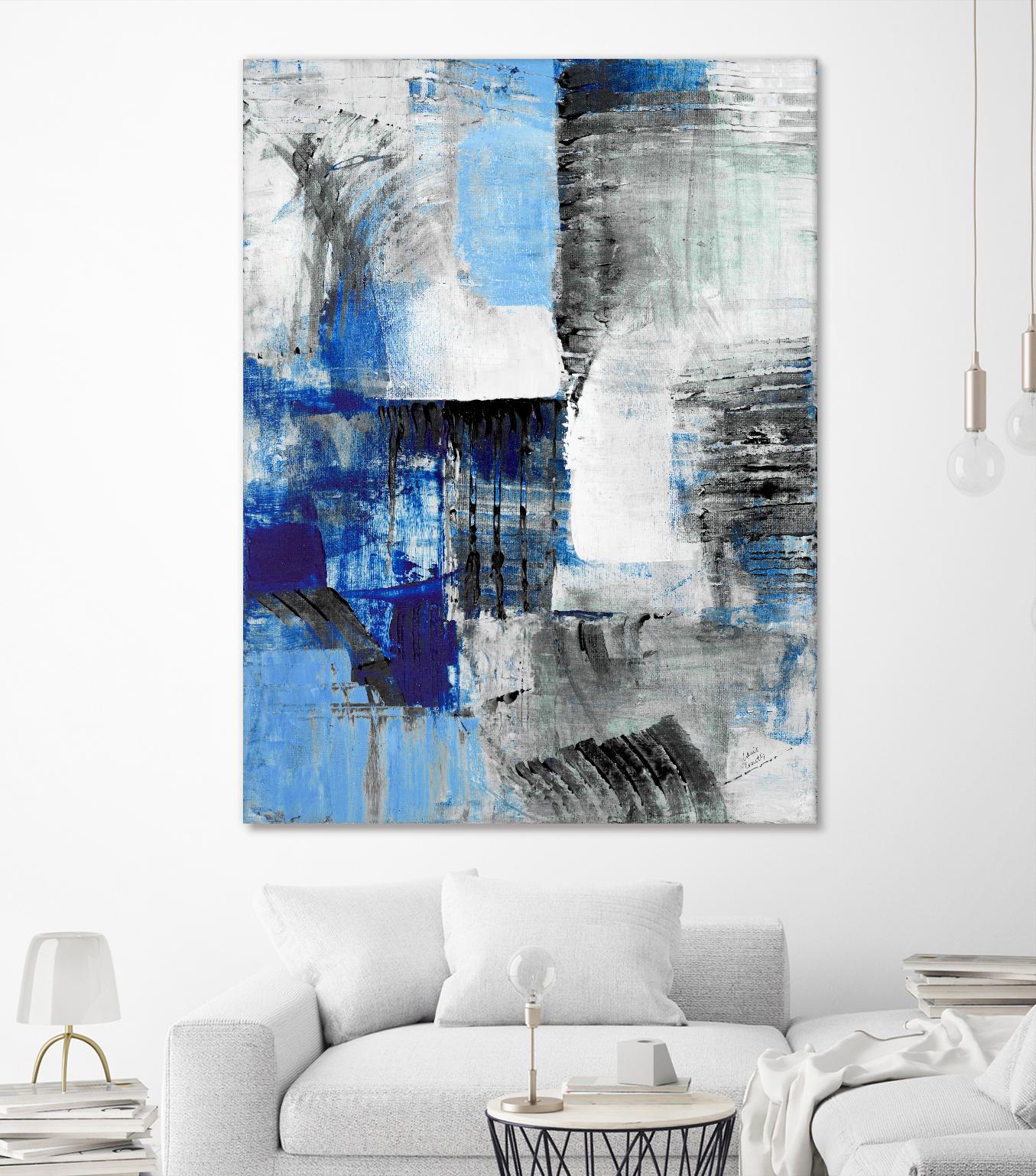 Mystic Bleu Abstract by Lanie Loreth on GIANT ART - bleu abstract