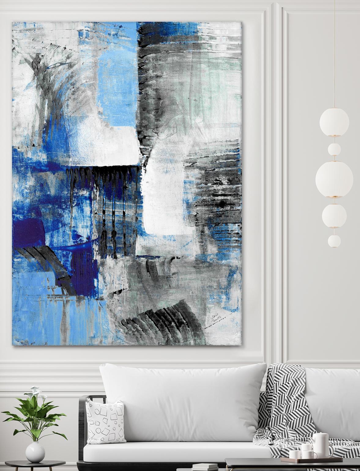 Mystic Bleu Abstract by Lanie Loreth on GIANT ART - bleu abstract