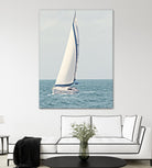 Sailboat In The Ocean by Kathy Mansfield on GIANT ART - coastal