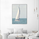 Sailboat In The Ocean by Kathy Mansfield on GIANT ART - coastal