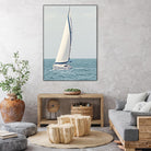 Sailboat In The Ocean by Kathy Mansfield on GIANT ART - coastal