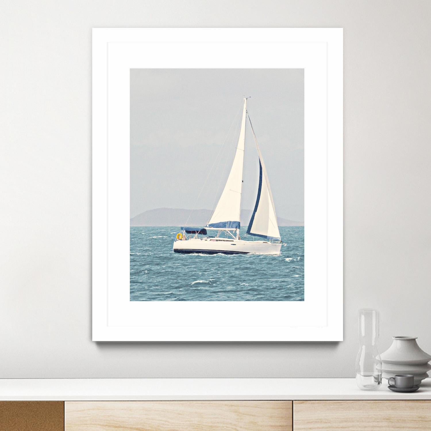 Sailing The Ocean by Kathy Mansfield on GIANT ART - coastal