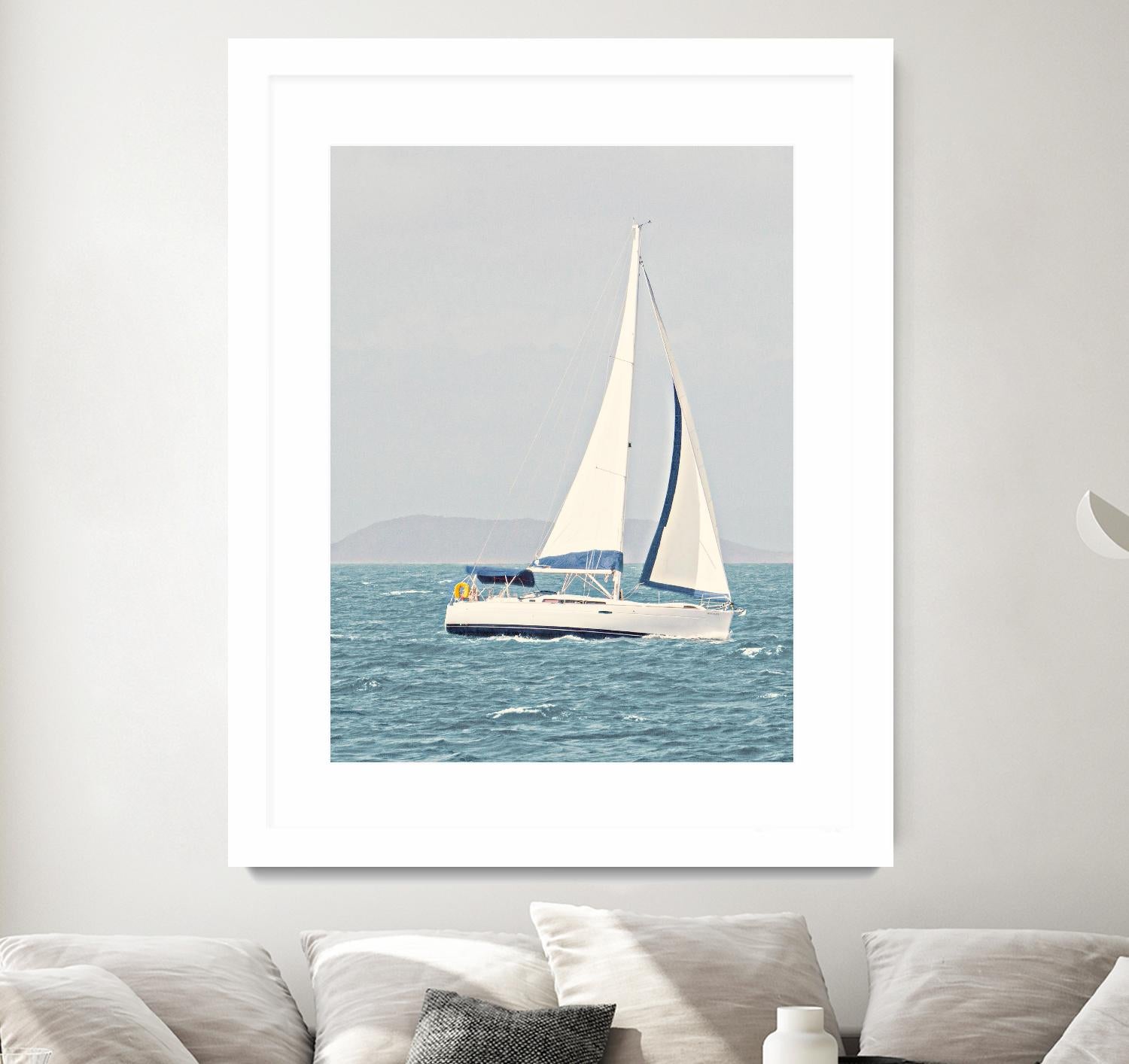 Sailing The Ocean by Kathy Mansfield on GIANT ART - coastal