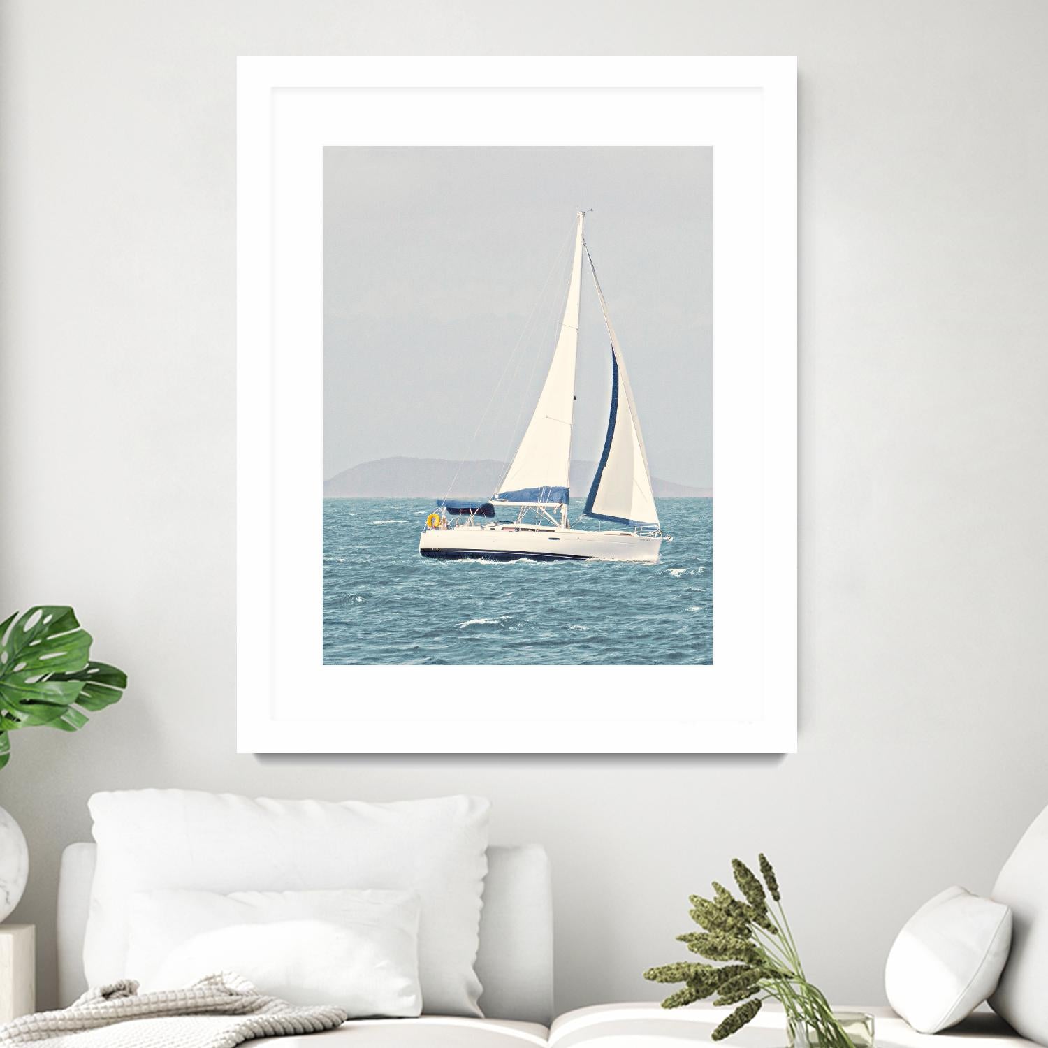 Sailing The Ocean by Kathy Mansfield on GIANT ART - coastal
