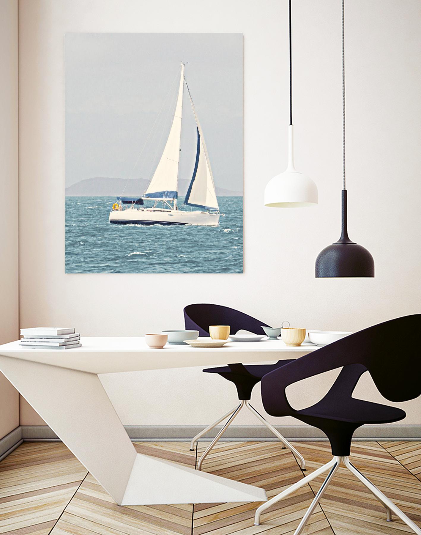 Sailing The Ocean by Kathy Mansfield on GIANT ART - coastal