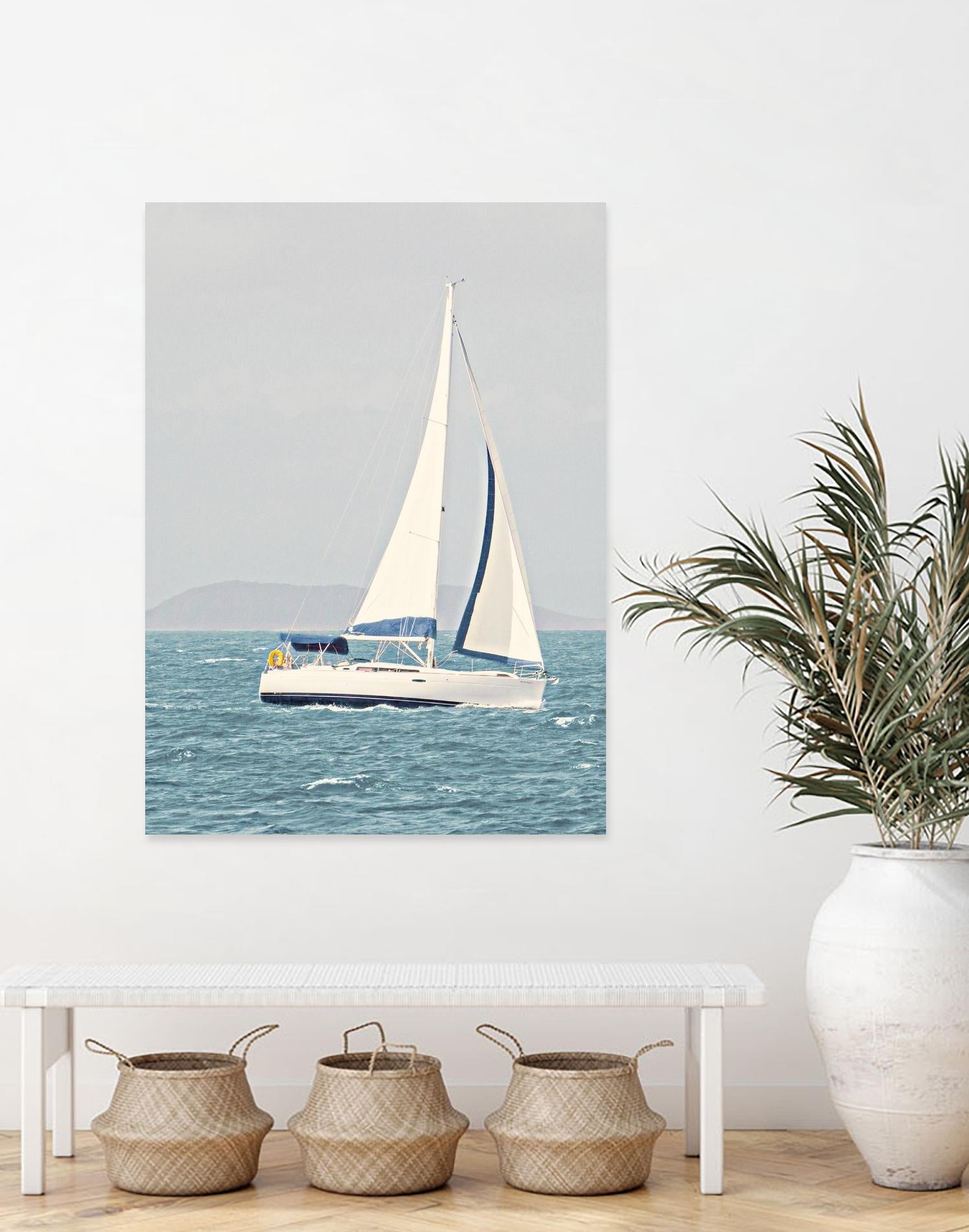 Sailing The Ocean by Kathy Mansfield on GIANT ART - coastal