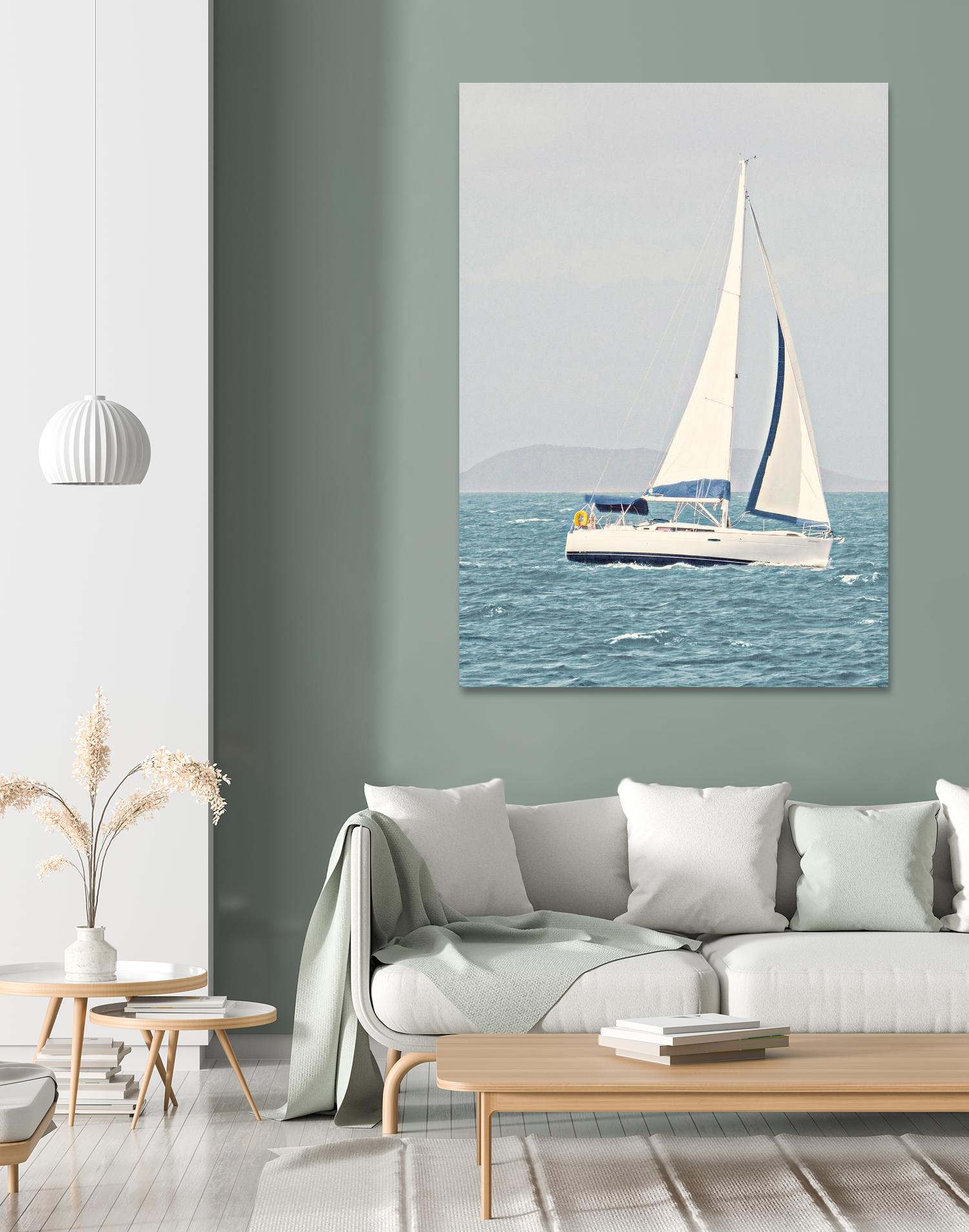 Sailing The Ocean by Kathy Mansfield on GIANT ART - coastal