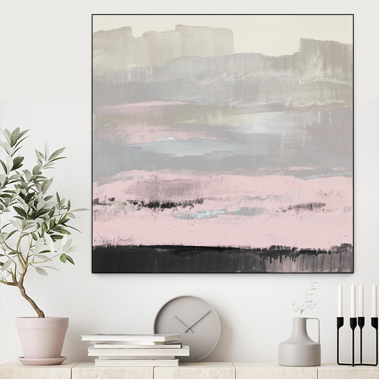 In the Distance (Pink) by Lanie Loreth on GIANT ART - abstract