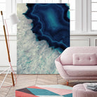 Up Close Blue Mineral I by Susan Bryant on GIANT ART - abstract