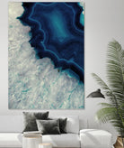 Up Close Blue Mineral I by Susan Bryant on GIANT ART - abstract