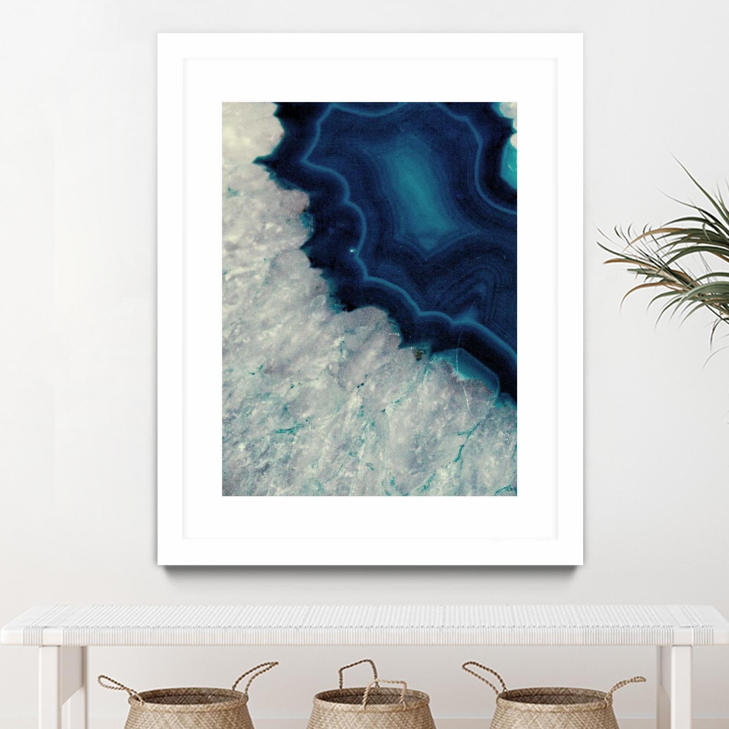 Up Close Blue Mineral I by Susan Bryant on GIANT ART - abstract