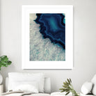 Up Close Blue Mineral I by Susan Bryant on GIANT ART - abstract