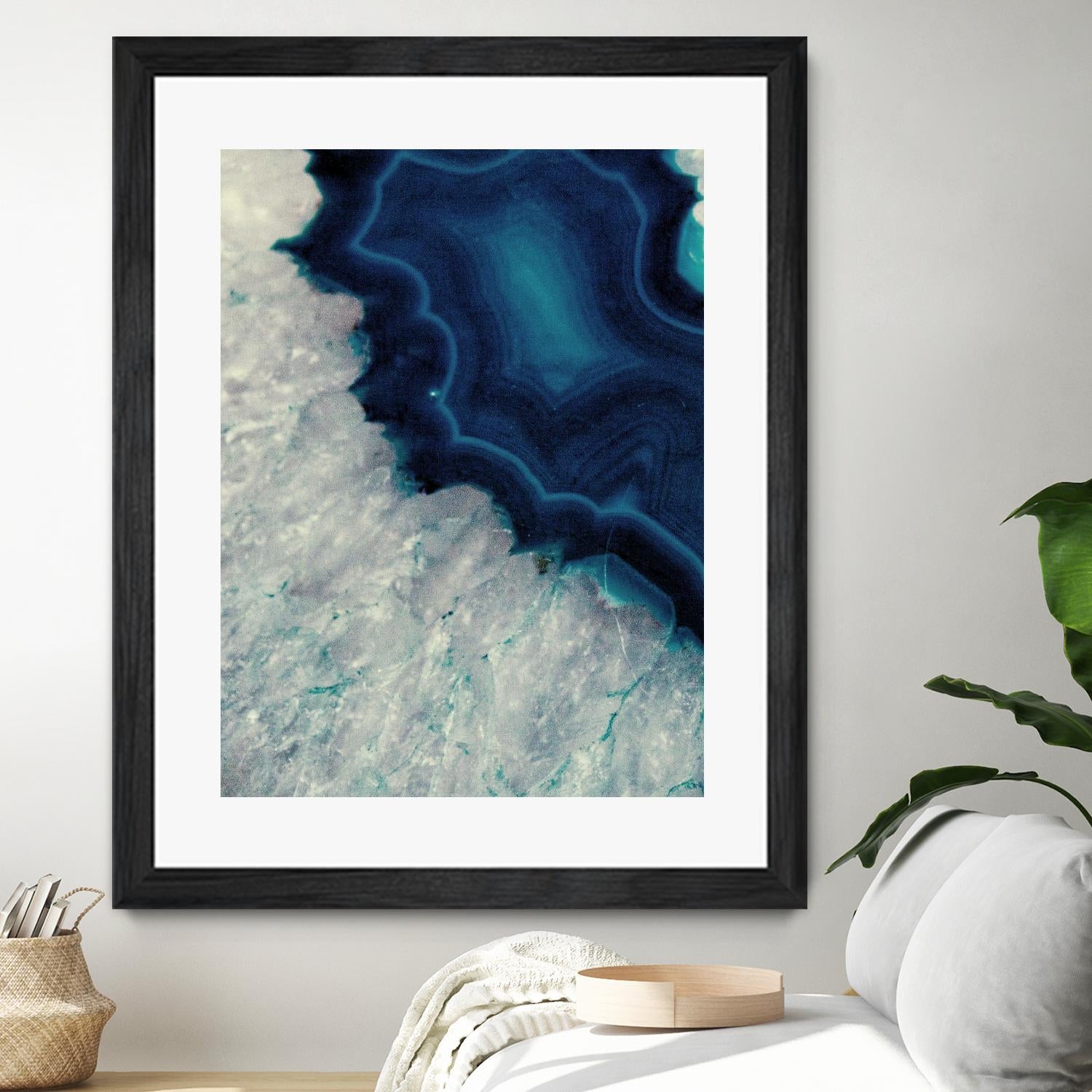 Up Close Blue Mineral I by Susan Bryant on GIANT ART - abstract