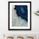 Up Close Blue Mineral I by Susan Bryant on GIANT ART - abstract