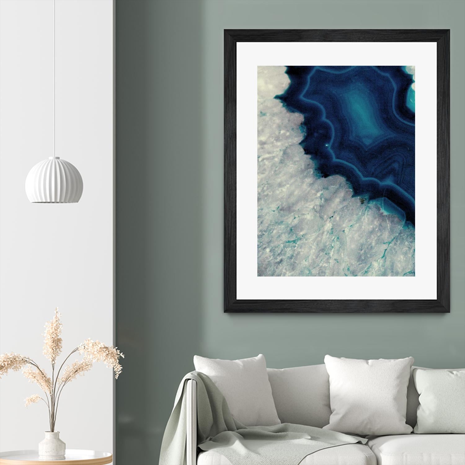 Up Close Blue Mineral I by Susan Bryant on GIANT ART - abstract