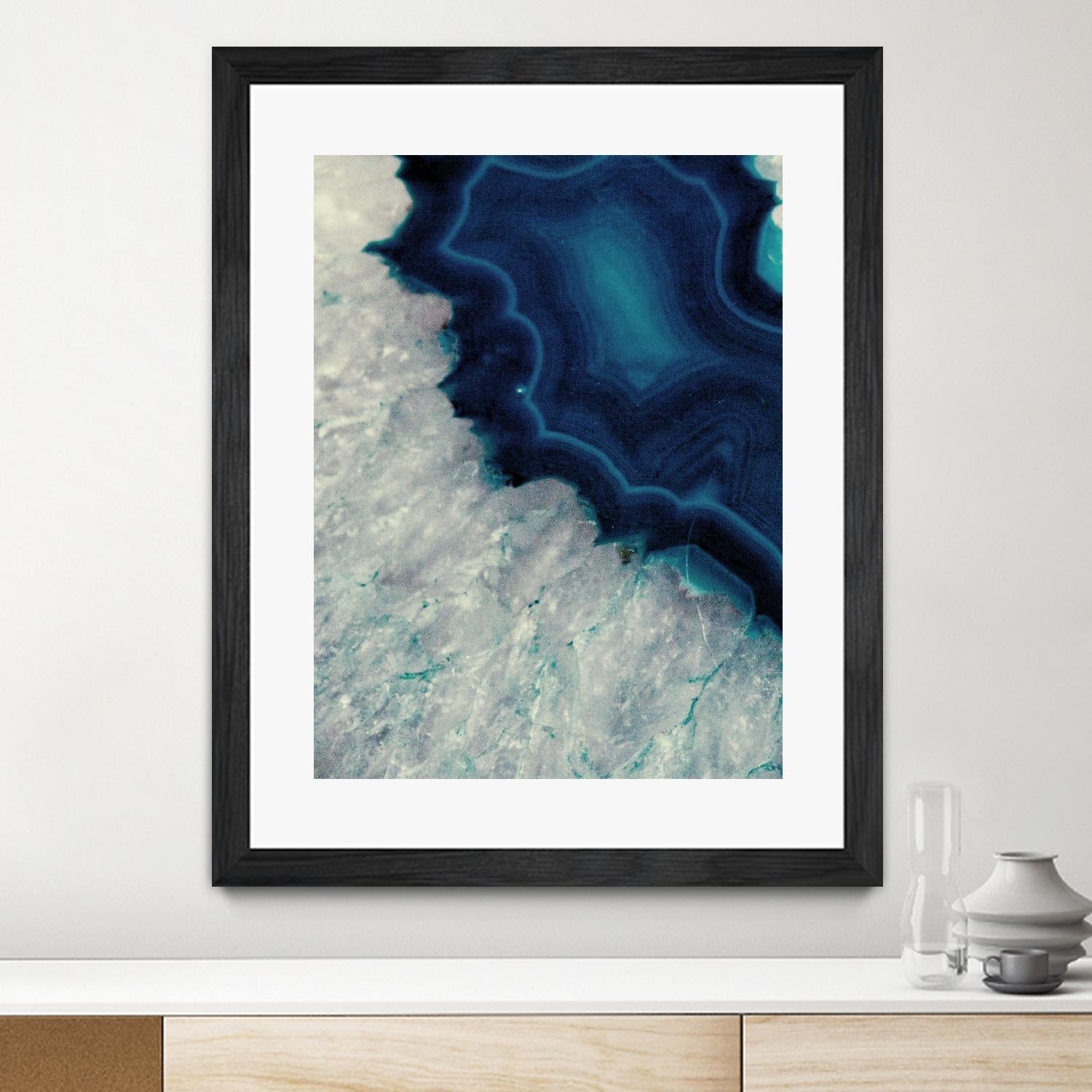 Up Close Blue Mineral I by Susan Bryant on GIANT ART - abstract