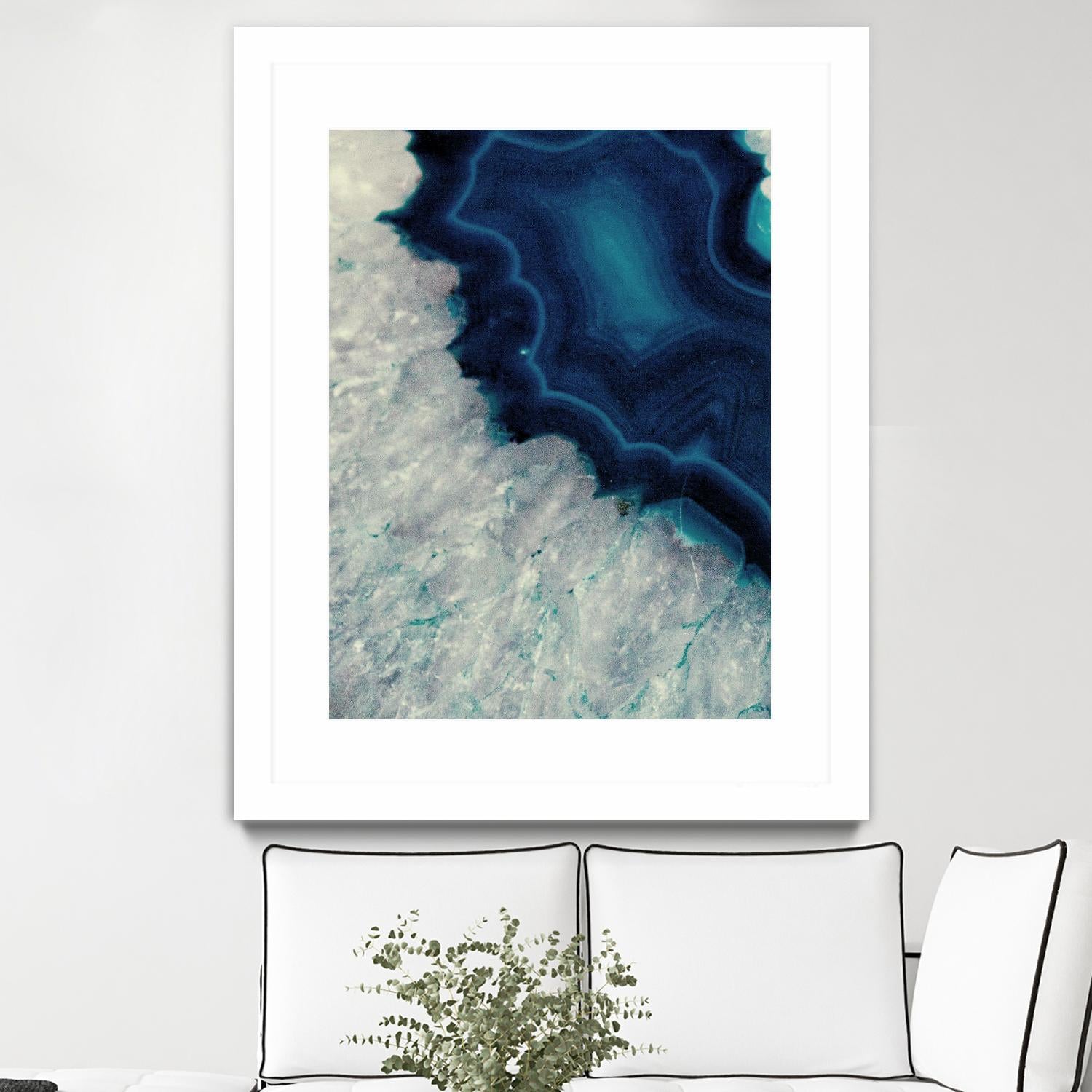 Up Close Blue Mineral I by Susan Bryant on GIANT ART - abstract