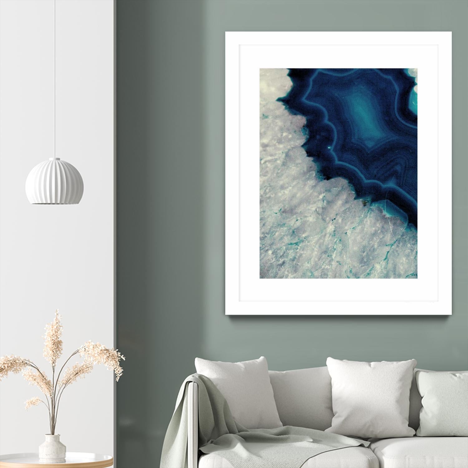 Up Close Blue Mineral I by Susan Bryant on GIANT ART - abstract