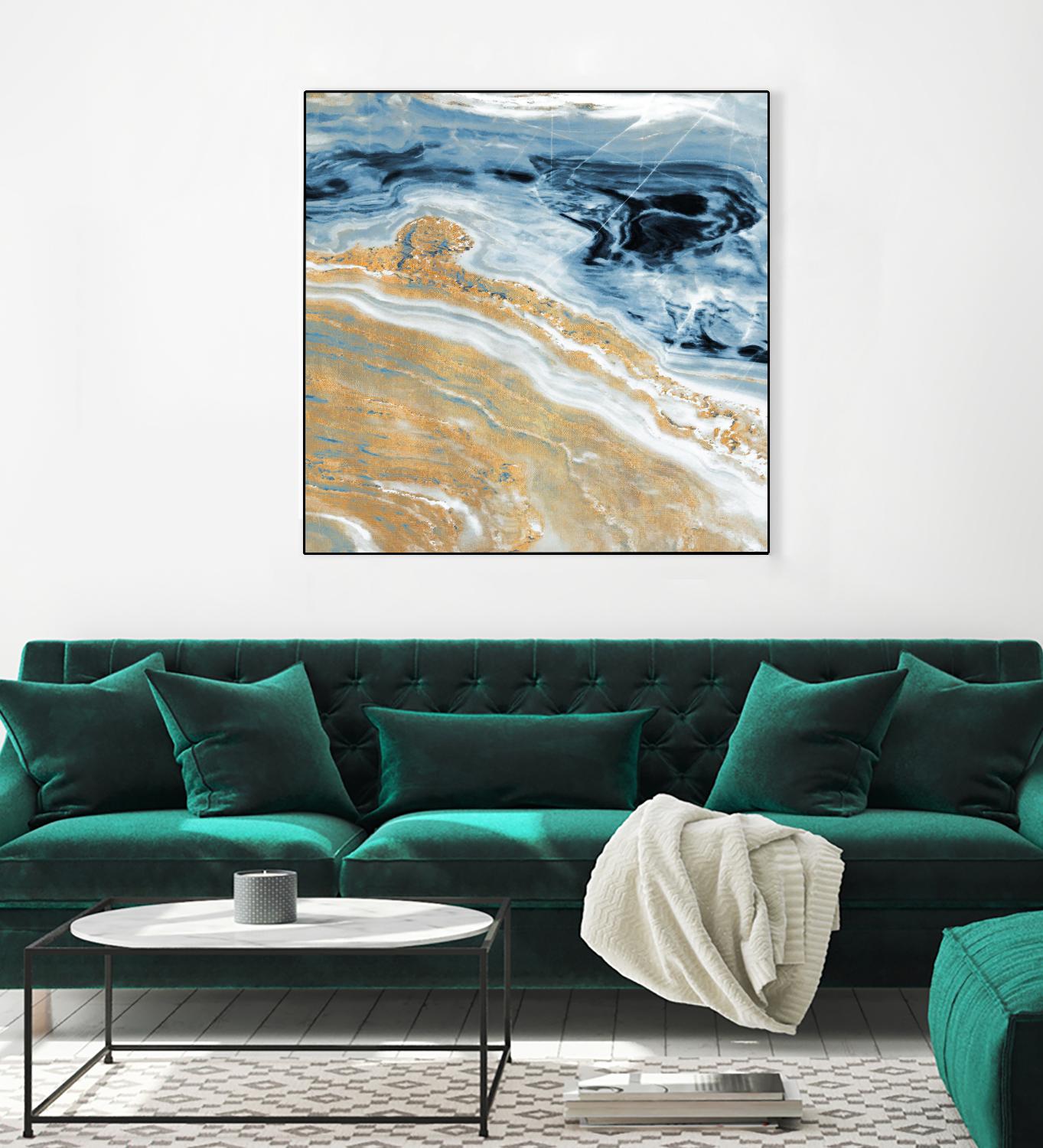 Clear Water With Gold I by Susan Bryant on GIANT ART - coastal photography