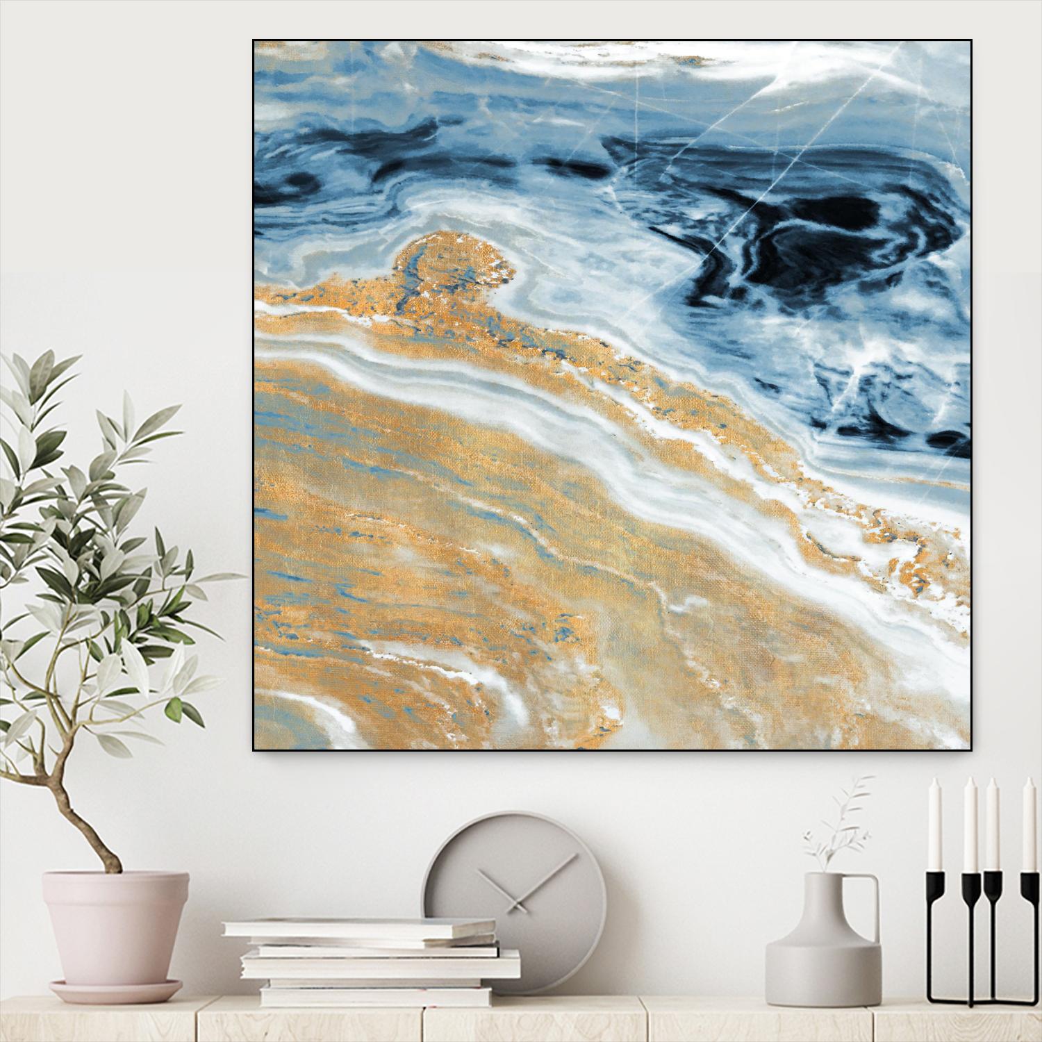 Clear Water With Gold I by Susan Bryant on GIANT ART - coastal photography