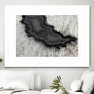 Dark Watercolor Agate Square by Susan Bryant on GIANT ART - abstract photography