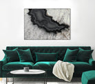 Dark Watercolor Agate Square by Susan Bryant on GIANT ART - abstract photography