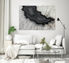 Dark Watercolor Agate Square by Susan Bryant on GIANT ART - abstract photography