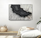 Dark Watercolor Agate Square by Susan Bryant on GIANT ART - abstract photography