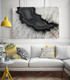Dark Watercolor Agate Square by Susan Bryant on GIANT ART - abstract photography