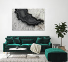 Dark Watercolor Agate Square by Susan Bryant on GIANT ART - abstract photography