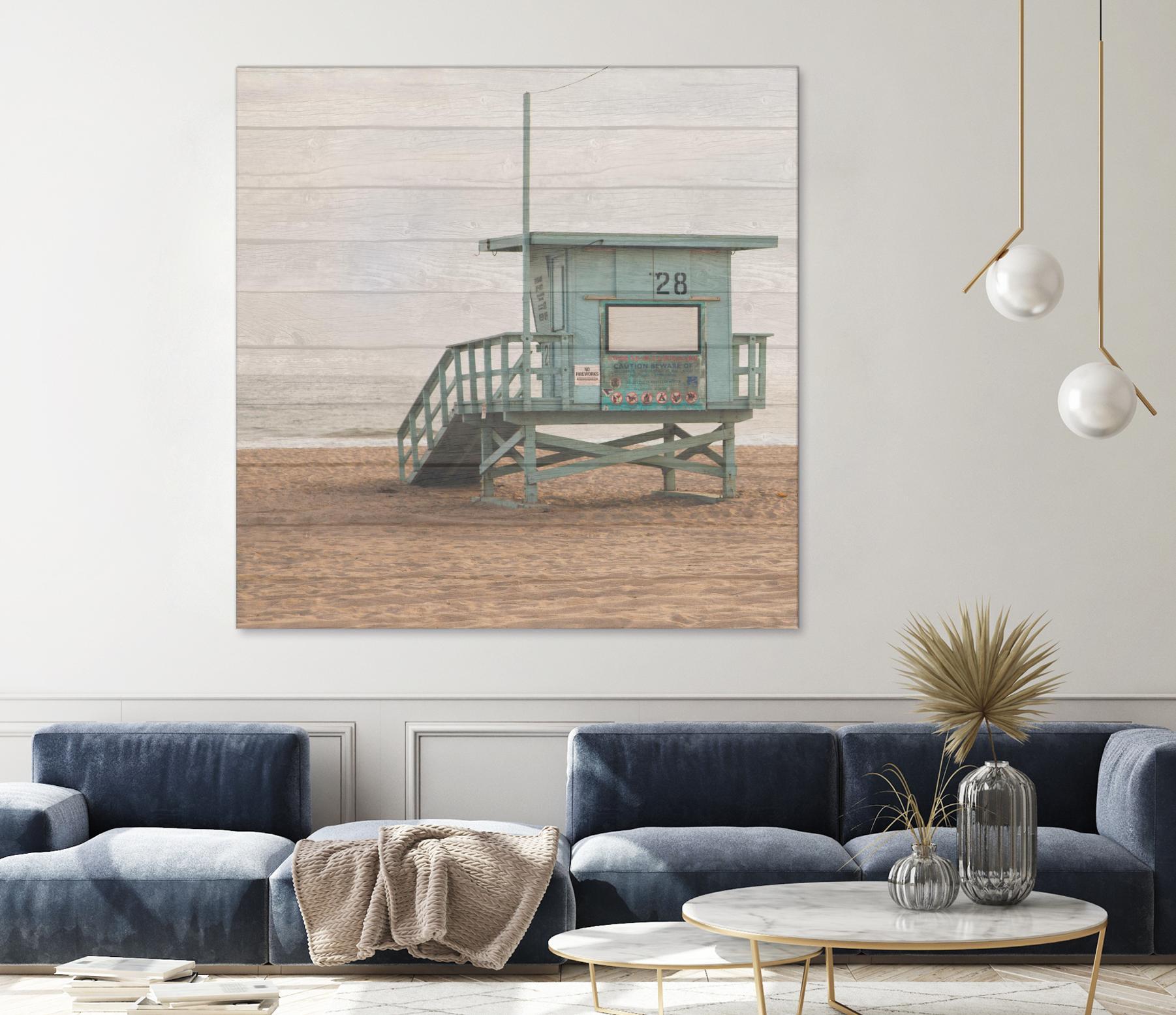Whitewashed Lifeguard Stand by Susan Bryant on GIANT ART - coastal photography